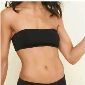NWT Andie Swimwear Rio Bikini Top Black Size SmallNWT